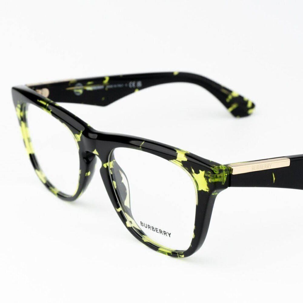 NEW Burberry BE2409 4124  Green Havana Square Unisex Eyeglasses BE 2409 - Picture 7 of 10